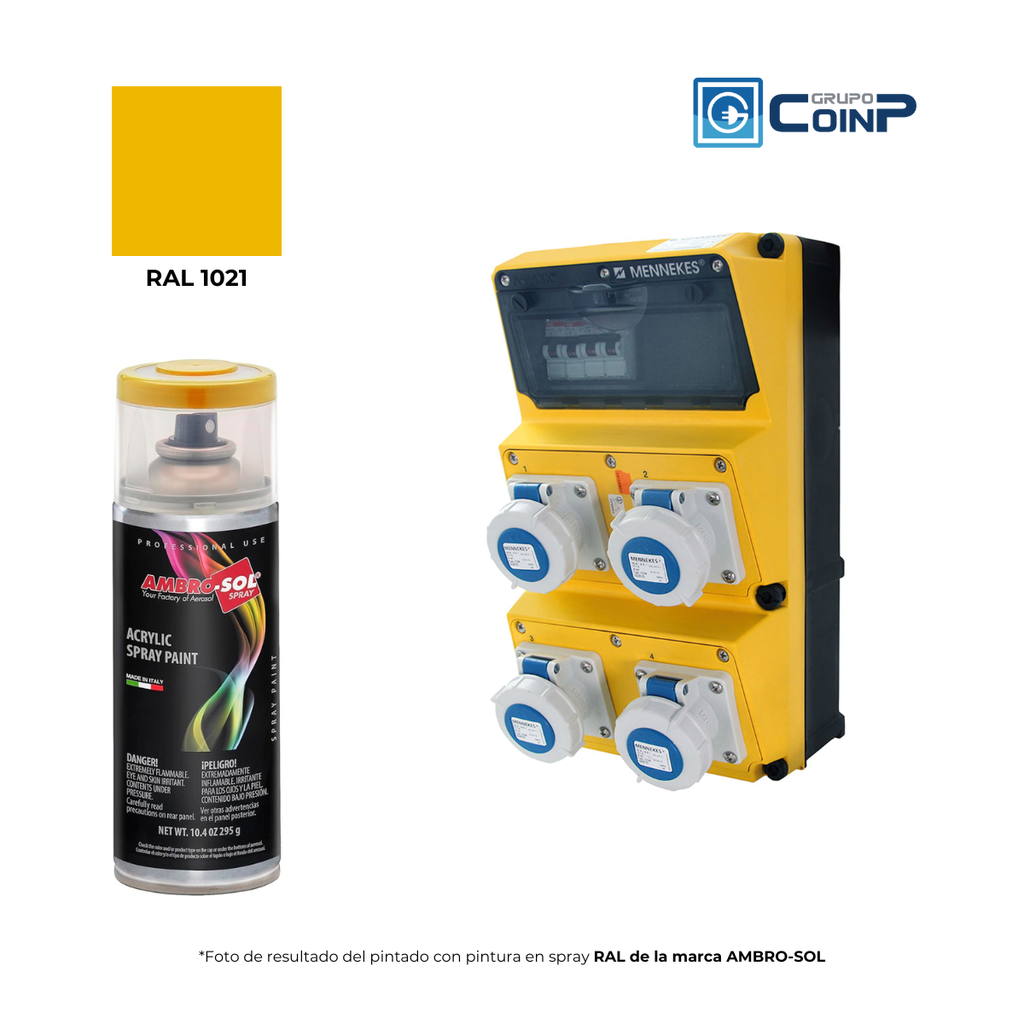 Pintura Aerosol RAL1021 400ML Amarillo Cadmio