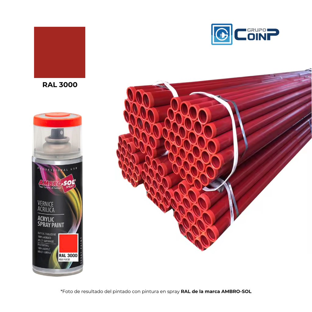 Pintura Aerosol RAL 3000 400ML Rojo Fuego