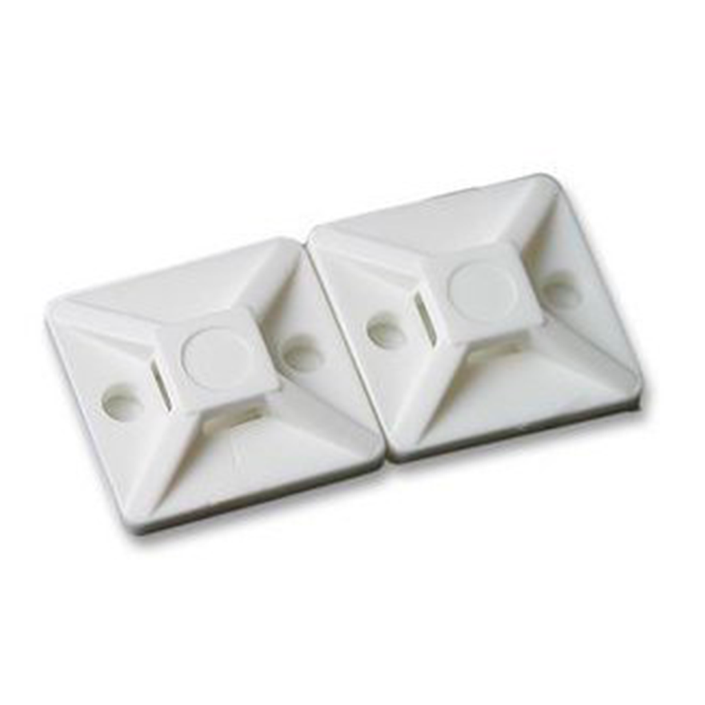 PORTACINTILLO ADHESIVO 30X30MM BLANCO 100UND