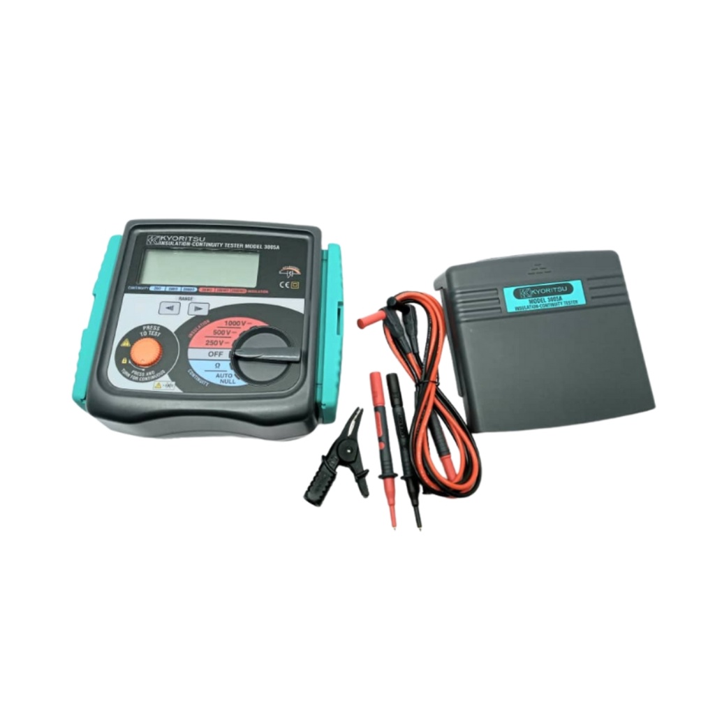 Megohmetro digital 250/500/1000V 2000MΩ CAT III 300V s/pantalla iluminada    