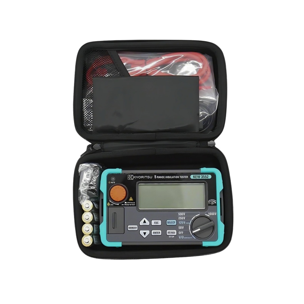 Megohmetro digital 50/100/125/250/500/1000V 4000MΩ CAT. III 600V/CAT. IV 300V c/bluetooth USB