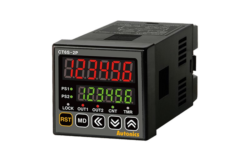 Contador/Temporizador Digital 6 digitos, 100-240VCA, 48x48x90mm