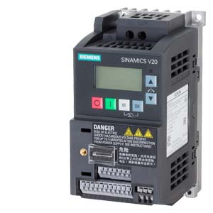 Vdf Sinamics V20 In Monofasica 200-240 V Ac  0,37 Kw 0  E/S: 4 Di, 2 Do, 2 Ai, 1 Ao Uss/Modbus Rtu Bop Incorporado Ip20/Ul 