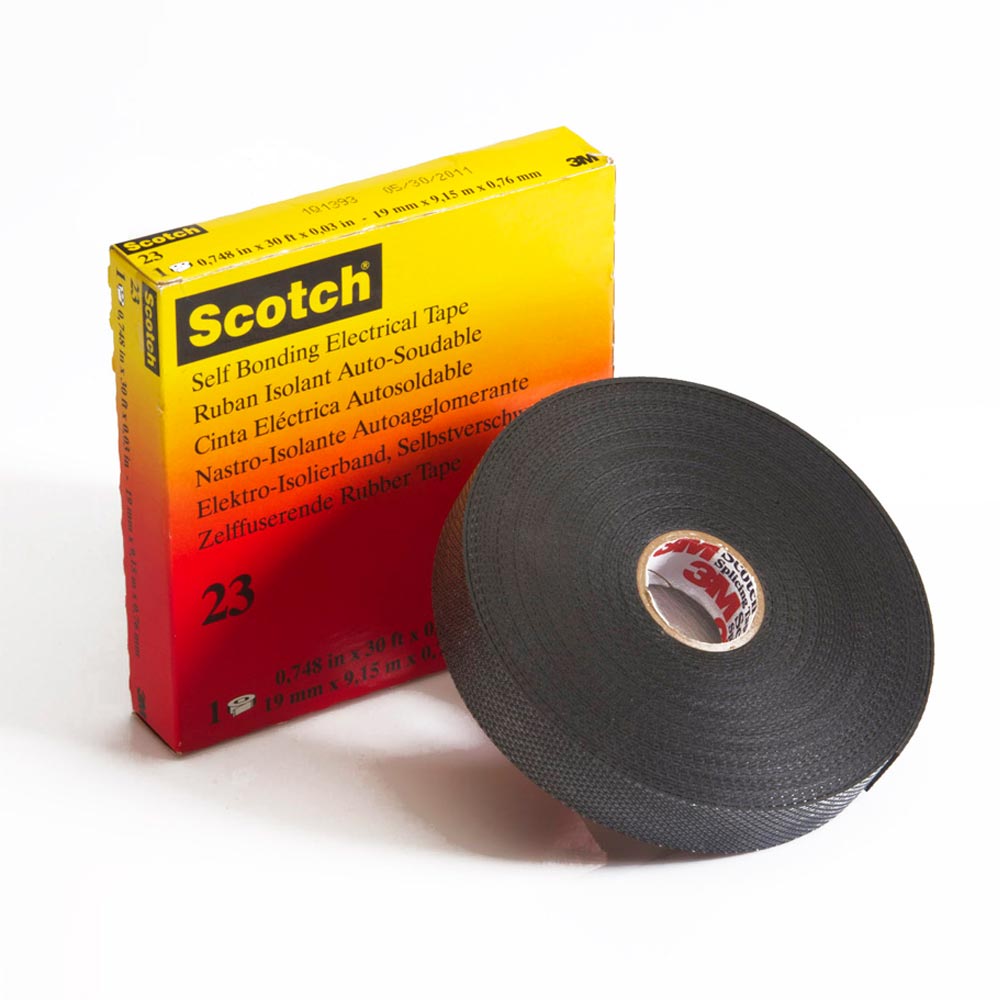 Cinta Scotch 23 Autofundente 3/4"X 9.15Mts Negro