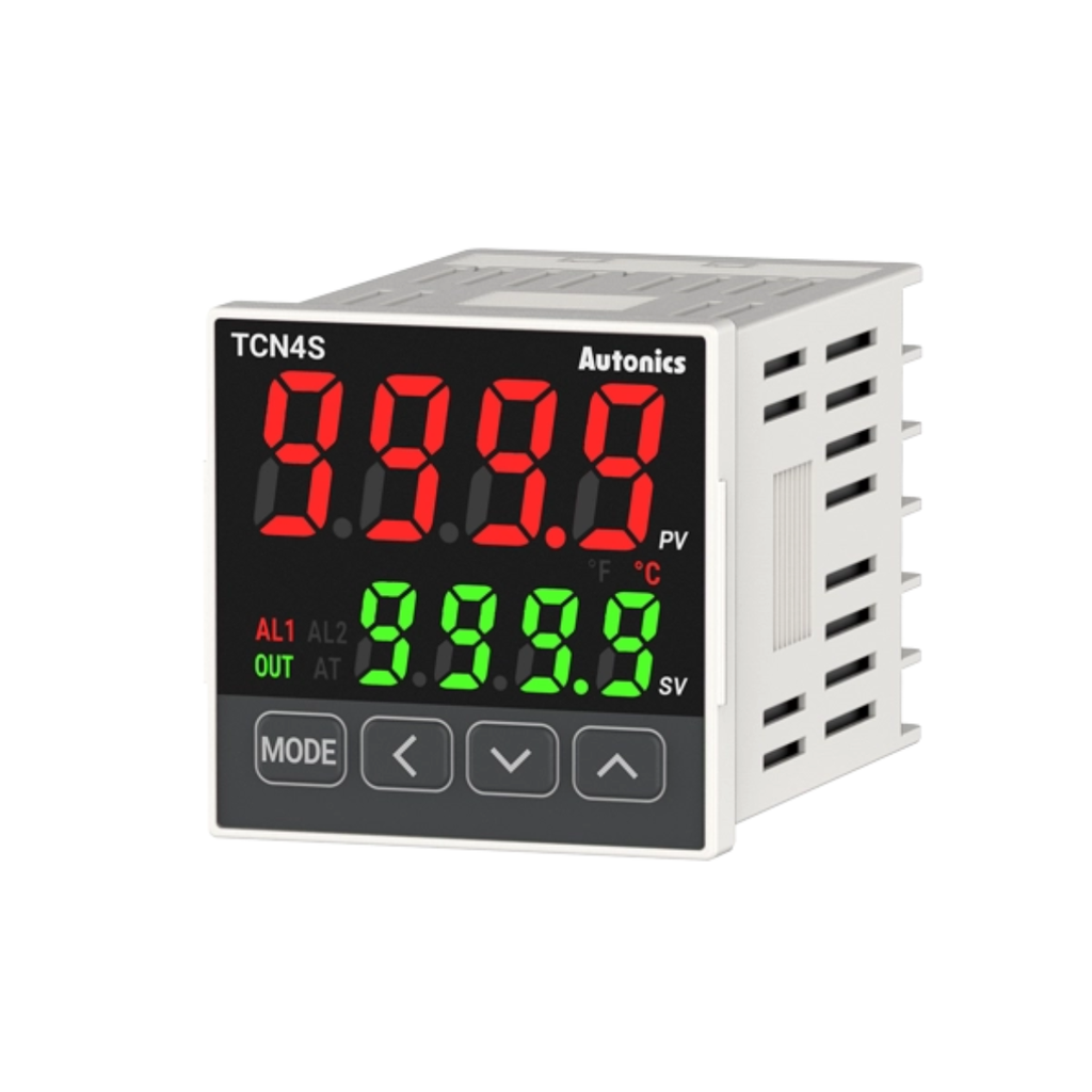 Controlador de temperatura PID dual 4 dígitos con Alarma, Salida Control 4-20 ACC, 48x48mm