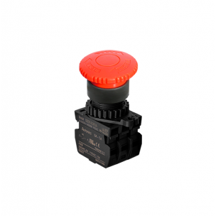 Pulsador De Emergencia, Cabezal, 22/25Mm, Tipo D40, Sin Iluminacion, Rojo