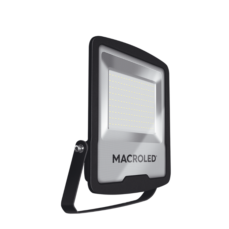 REFLECTOR LED NEGRO PRO 150W 100-240VAC LUZ CÁLIDA  3000K IK08 IP65