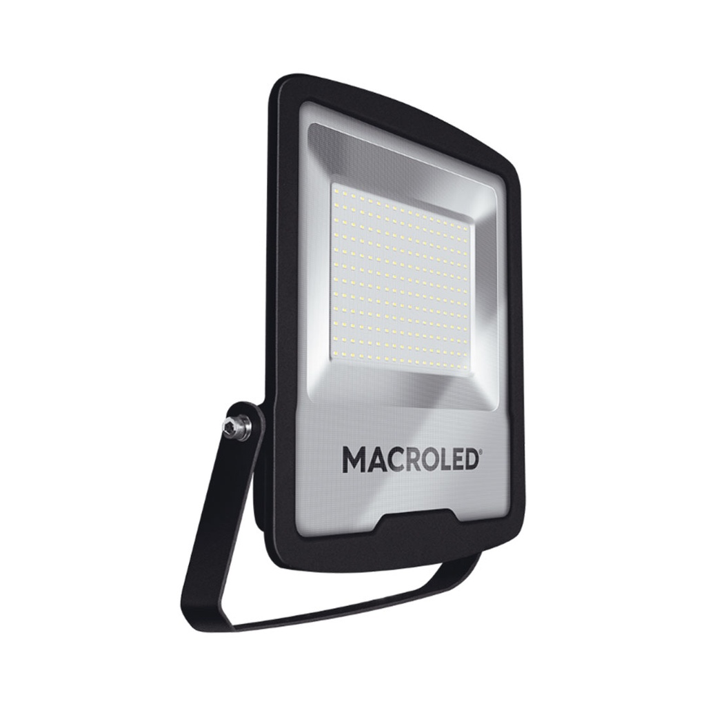 REFLECTOR LED NEGRO PRO 200W 100-240VAC LUZ CÁLIDA  3000K IK08 IP65