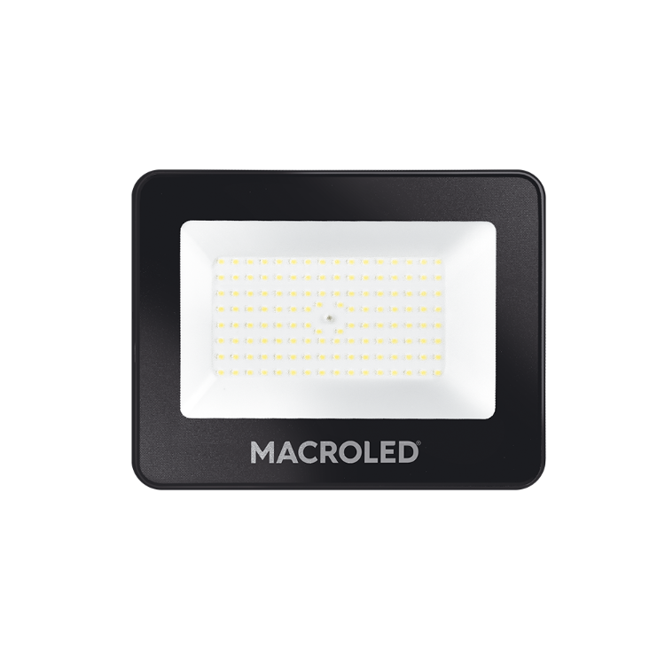 REFLECTOR LED NEGRO 100W 220-240VAC LUZ FRÍA 6500K IP65