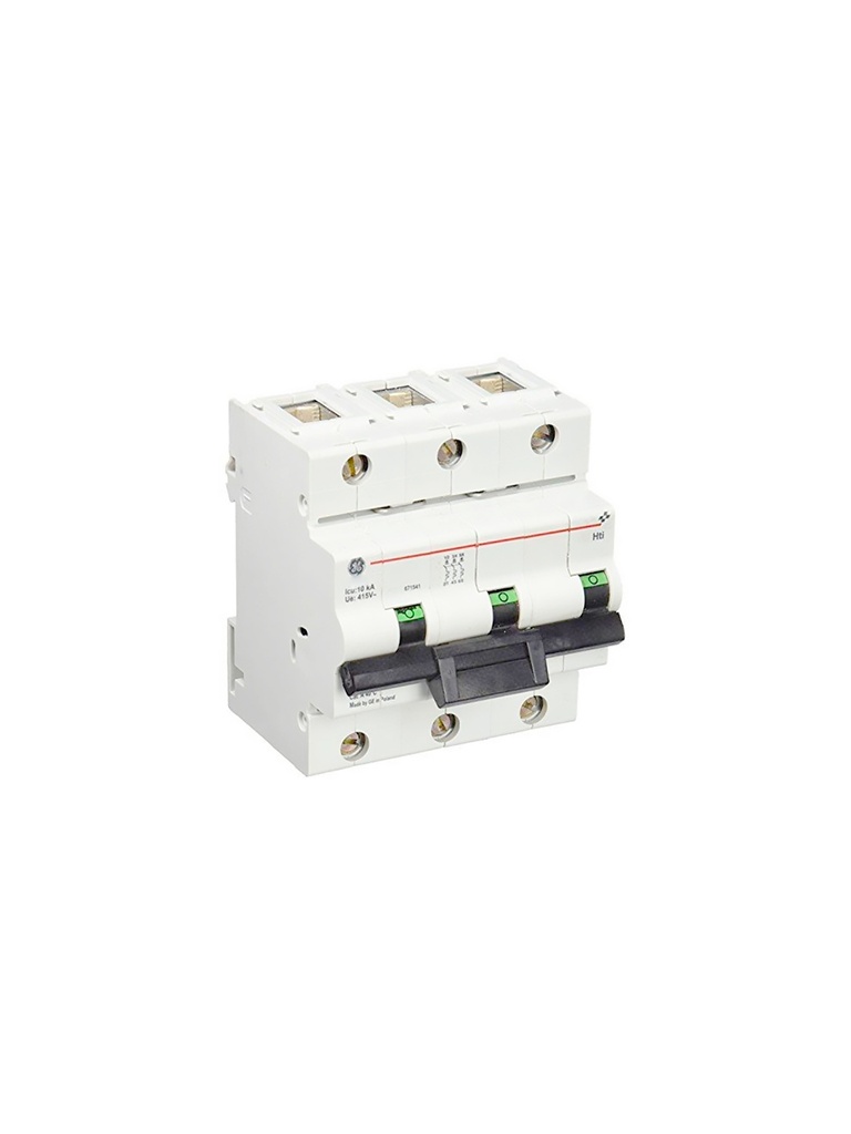 Int. Aut. Termomagnetico Para Riel 3P C80 10/6Ka 230/415V "C" Din Kg