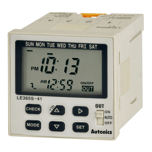 Temporizador Digital Horario Semanal/Anual, 220-240VAC, 48x48mm