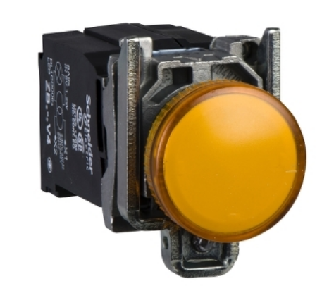 Piloto De Señalizacion Metal Color Amarillo Ø 22Mm 440-460Vac  Harmony