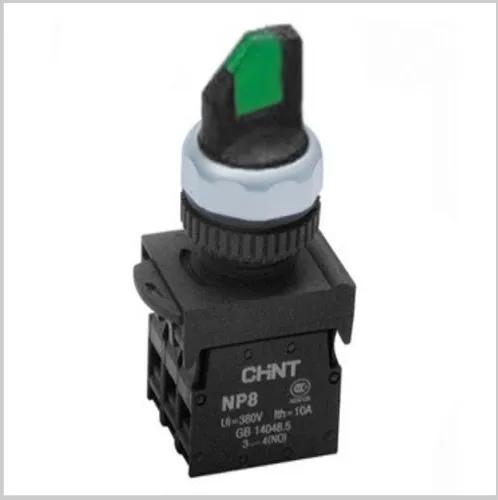 Selector Lumin.  Maneta Corta 2 Posic Pvc Verde Ø 22Mm 1Na