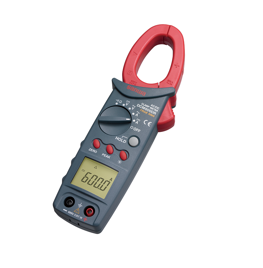 Pinza Amperimetrica Digital 600A Ac/Dc, True Rms, Auto-Rango, Cat III 600V