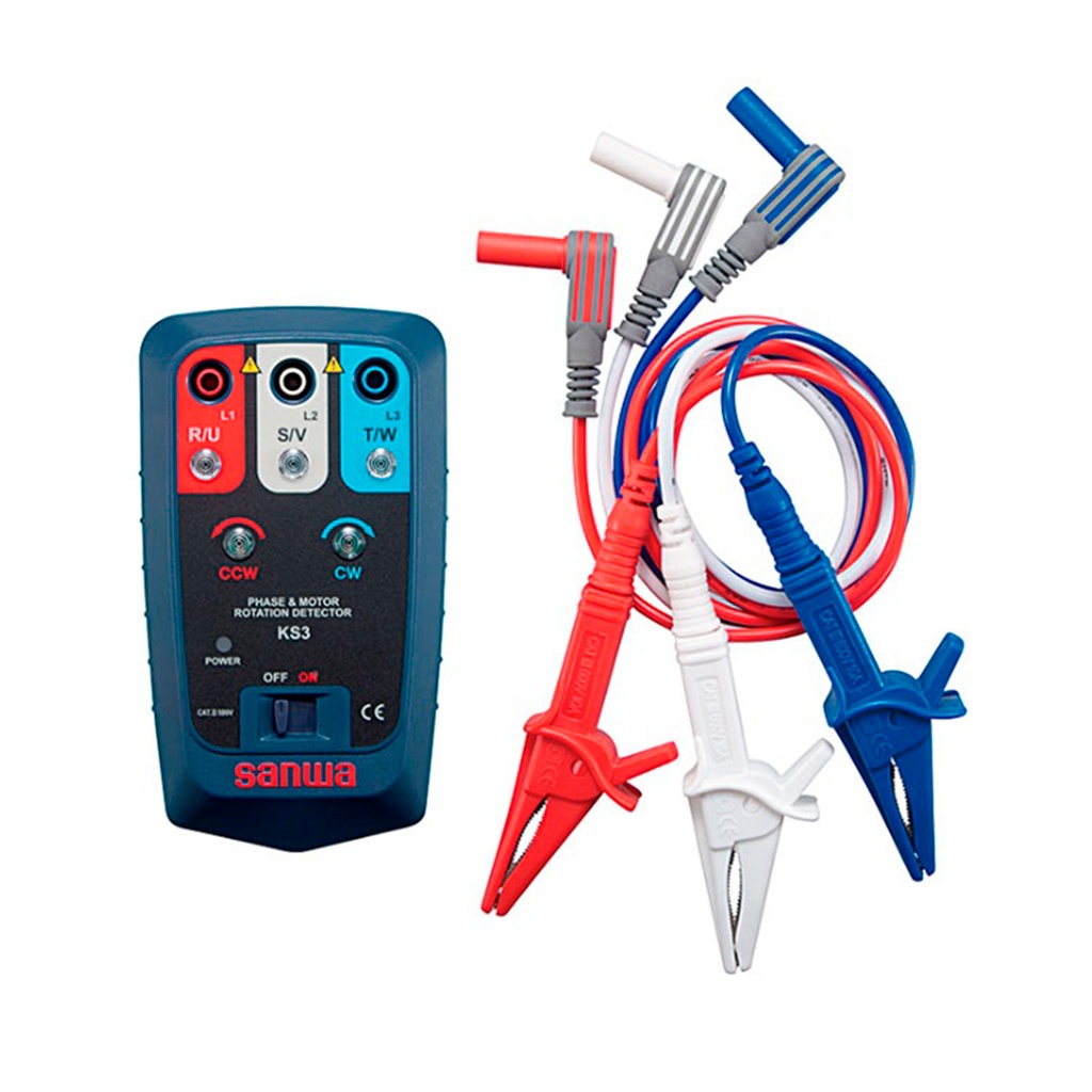 Fasimetro Con Leds, Rotacion De Motor Y Fases Abiertas, Rango Hasta 500V