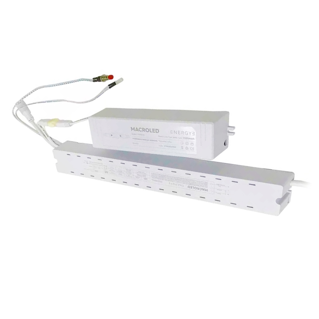 DRIVER DE EMERGENCIA PARA PANEL LED DE 40W-48W, 176-260VAC, 10W + BATERIA DE LITIO, 18650, 14.8V, 1500mAH