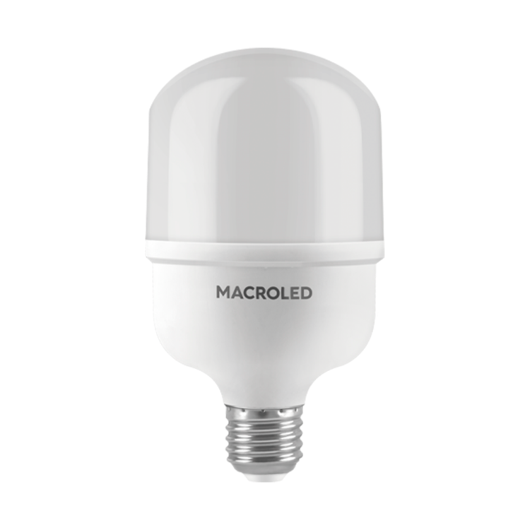 FOCO LED TIPO BOTELLA 40W E27 180-240VAC LUZ FRÍA 6500K