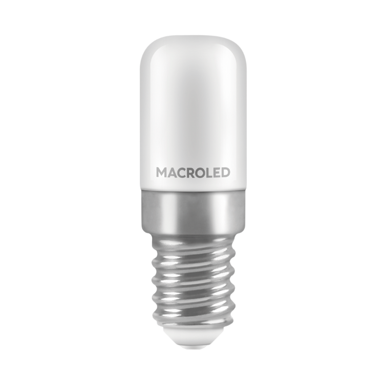 LUZ DE HELADERA MACROLED 1,8W AC180-240V E14 CALIDO 3000K