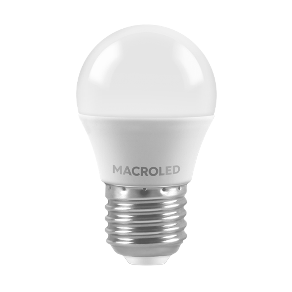 FOCO LED 6W G45 E27 180-240VAC LUZ FRÍA 6500K