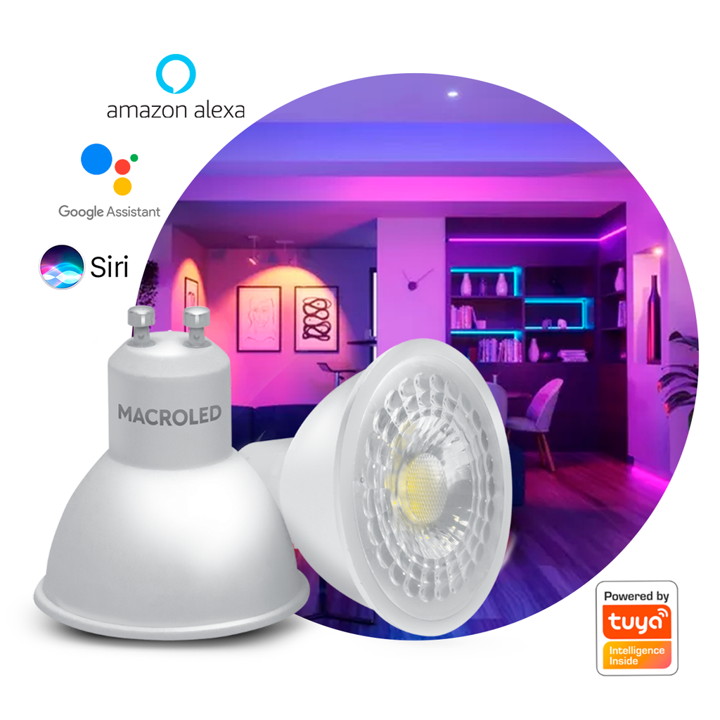 DICROICO LED SMART MR16 5W - GU10 100-240VAC - WIFI+BLUETOOTH - RGB+BLANCO