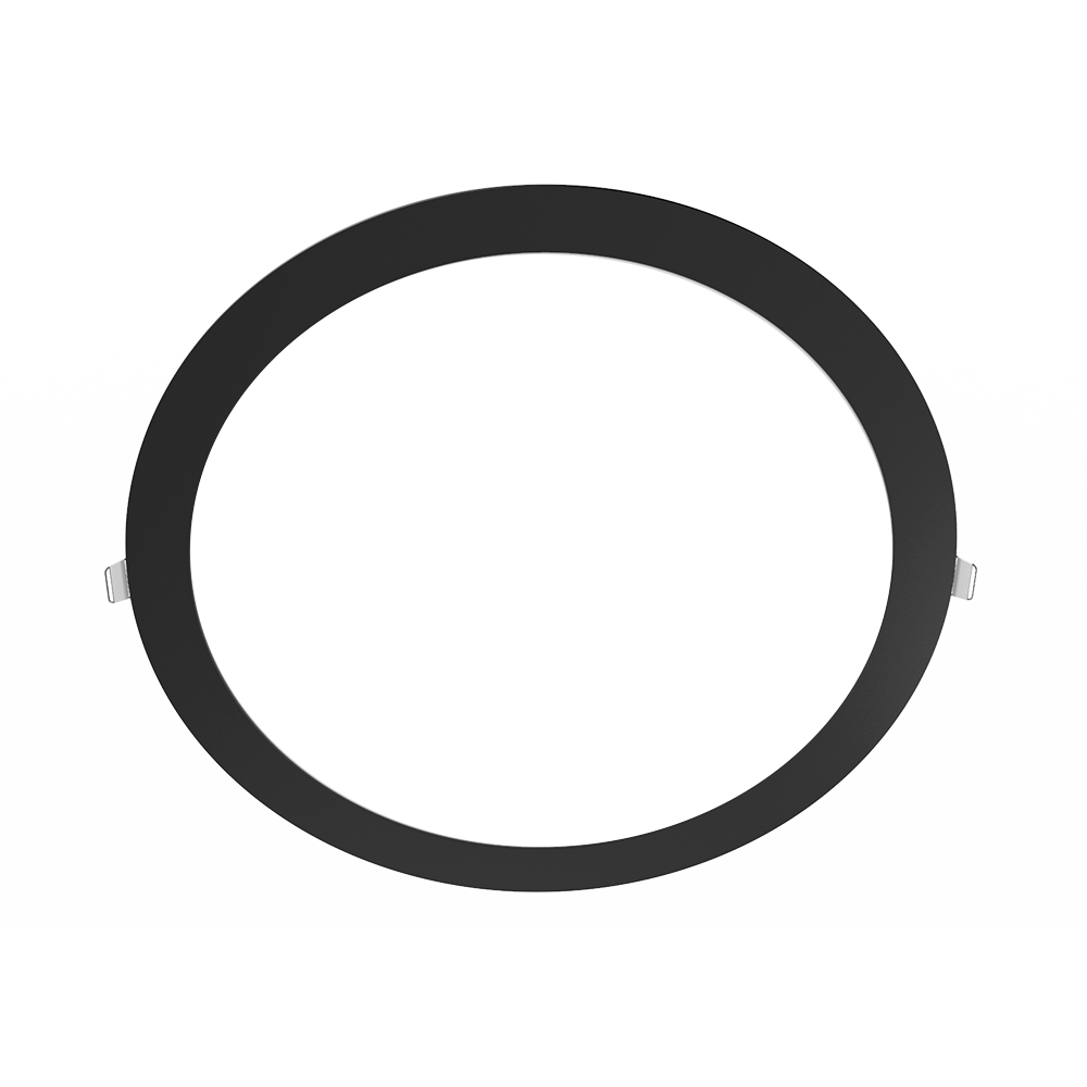 DOWNLIGHT LED NEGRO CIRCULAR EMPOTRABLE 24W 85-265VAC LUZ FRÍA 6000K