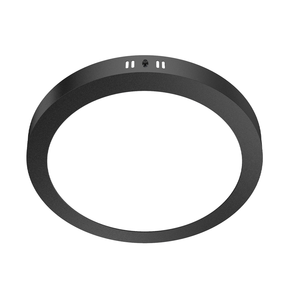 DOWNLIGHT LED NEGRO CIRCULAR ADOSABLE 24W 85-265VAC LUZ FRÍA 6000K