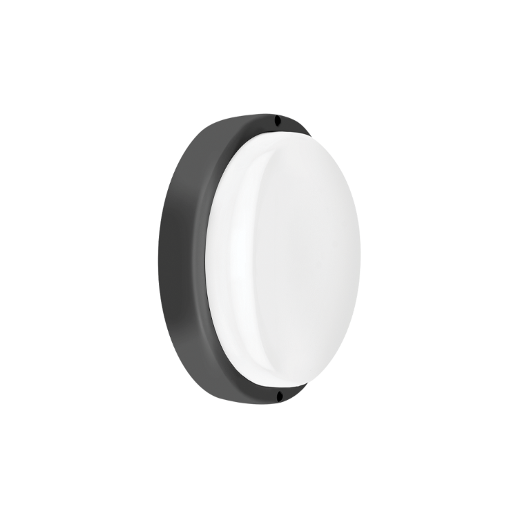 TORTUGA REDONDA NEGRA 12W IP54 100-265VAC FP:0,9 LUZ FRÍA 6500K