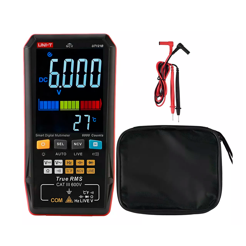 Multimetro Digital Inteligente, Auto-Identificacion, Rango Hasta 600 V