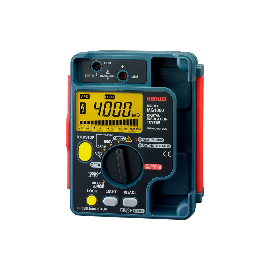 Megohmetro Digital 1000V, Prueba Hasta 2000MΩ, Ideal Para Motores Y Cables