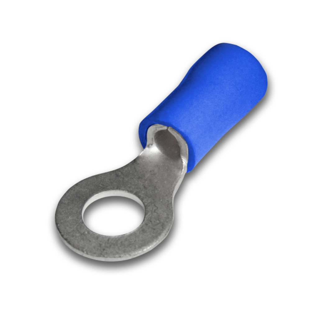 Terminal Ojal Aislado Ø 5/16&quot; – 14-16 AWG Azul (100 und)