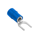 Terminal Horquilla Aislado Ø 1/4&quot; – 14-16 AWG Azul (100 und)