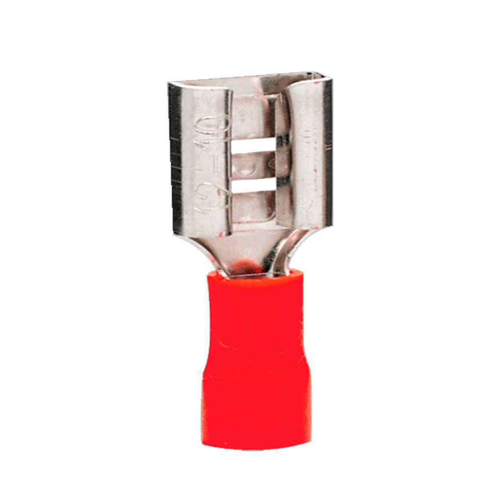 Terminal Hembra Aislado – 16-22 AWG Rojo (100 und)
