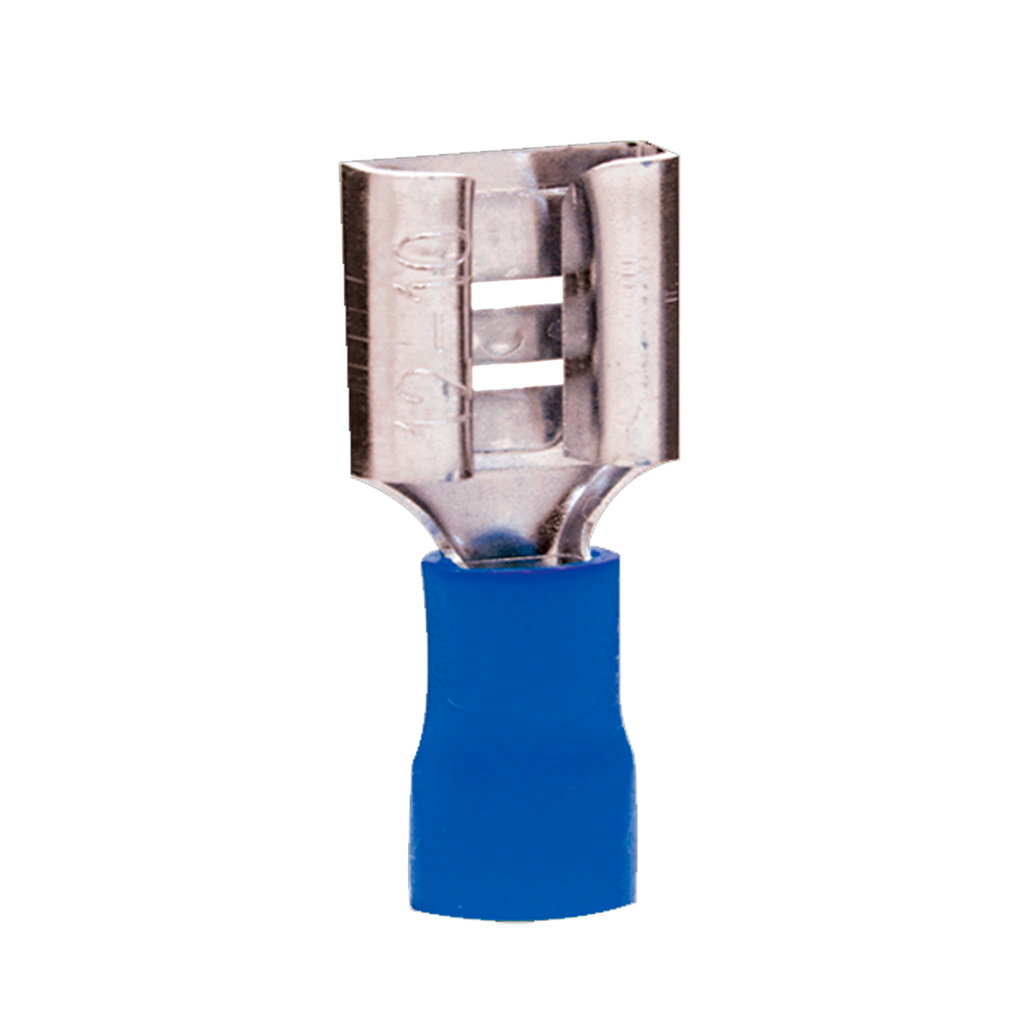 Terminal Hembra Aislado – 14-16 AWG Azul (100 und)