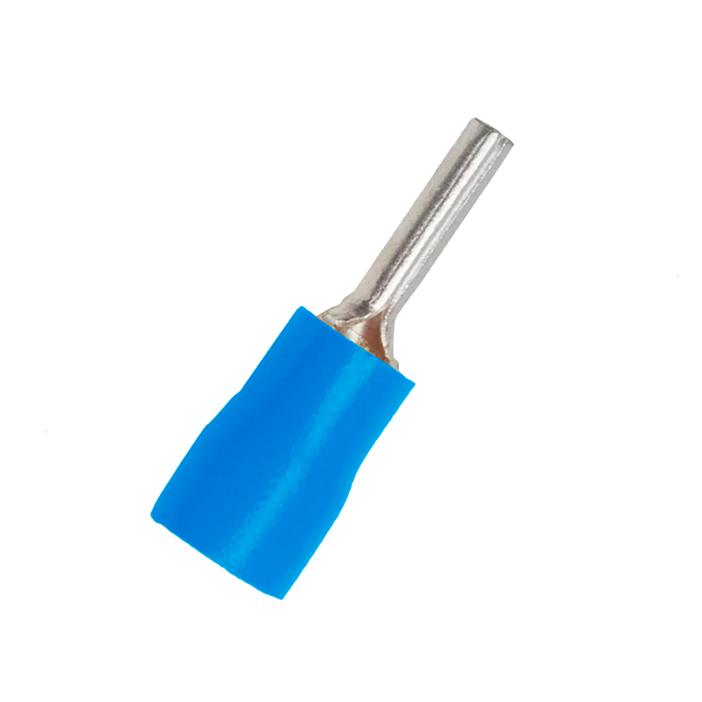 Terminal Tipo Pin Aislado – 14-16 AWG Azul (100 und)