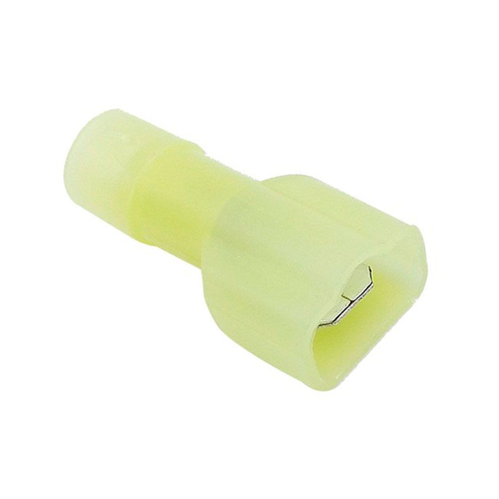 Terminal Macho Nylon Aislado – 10-12 AWG Amarillo (100 und)