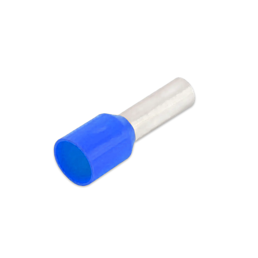 Terminal Sobremoldeado Simple – 14 AWG Azul (100 und)