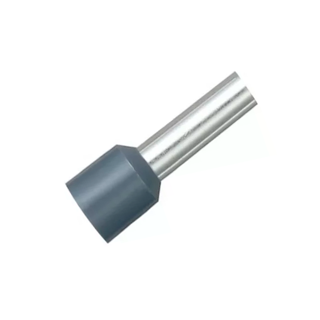 Terminal Sobremoldeado Simple – 12 AWG Gris (100 und)
