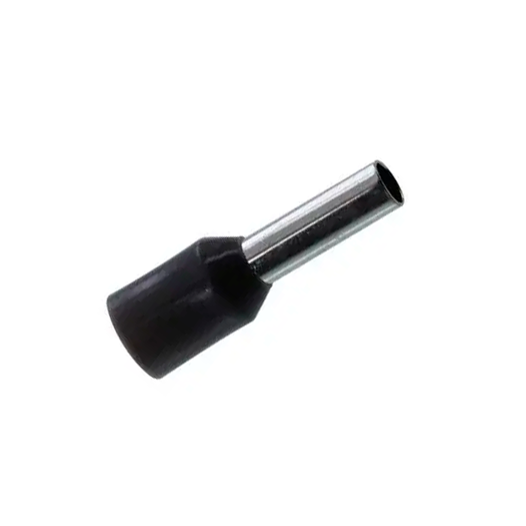 Terminal Sobremoldeado Simple – 10 AWG Negro (100 und)