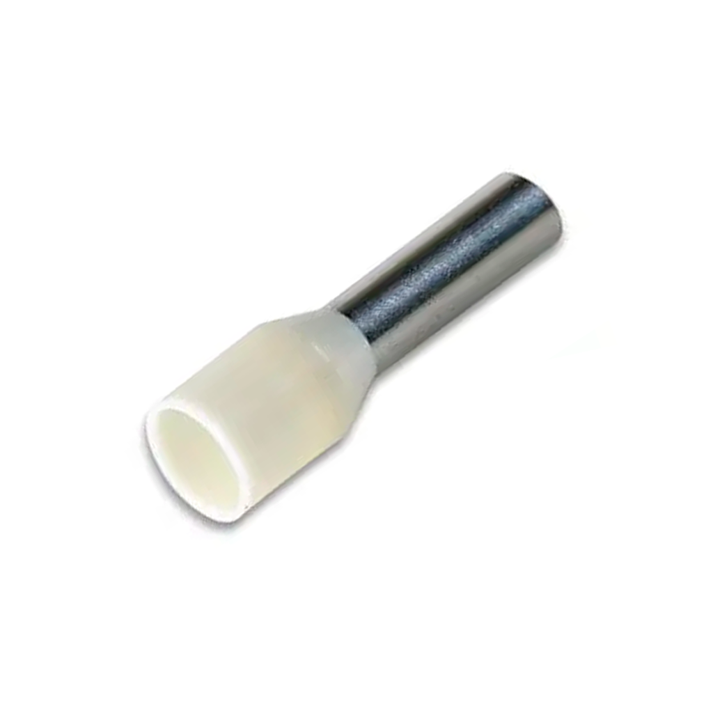 Terminal Sobremoldeado Simple – 8 AWG Marfil (100 und)