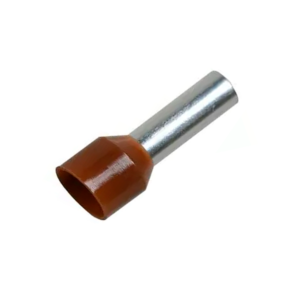 Terminal Sobremoldeado Simple – 4 AWG Marrón (100 und)