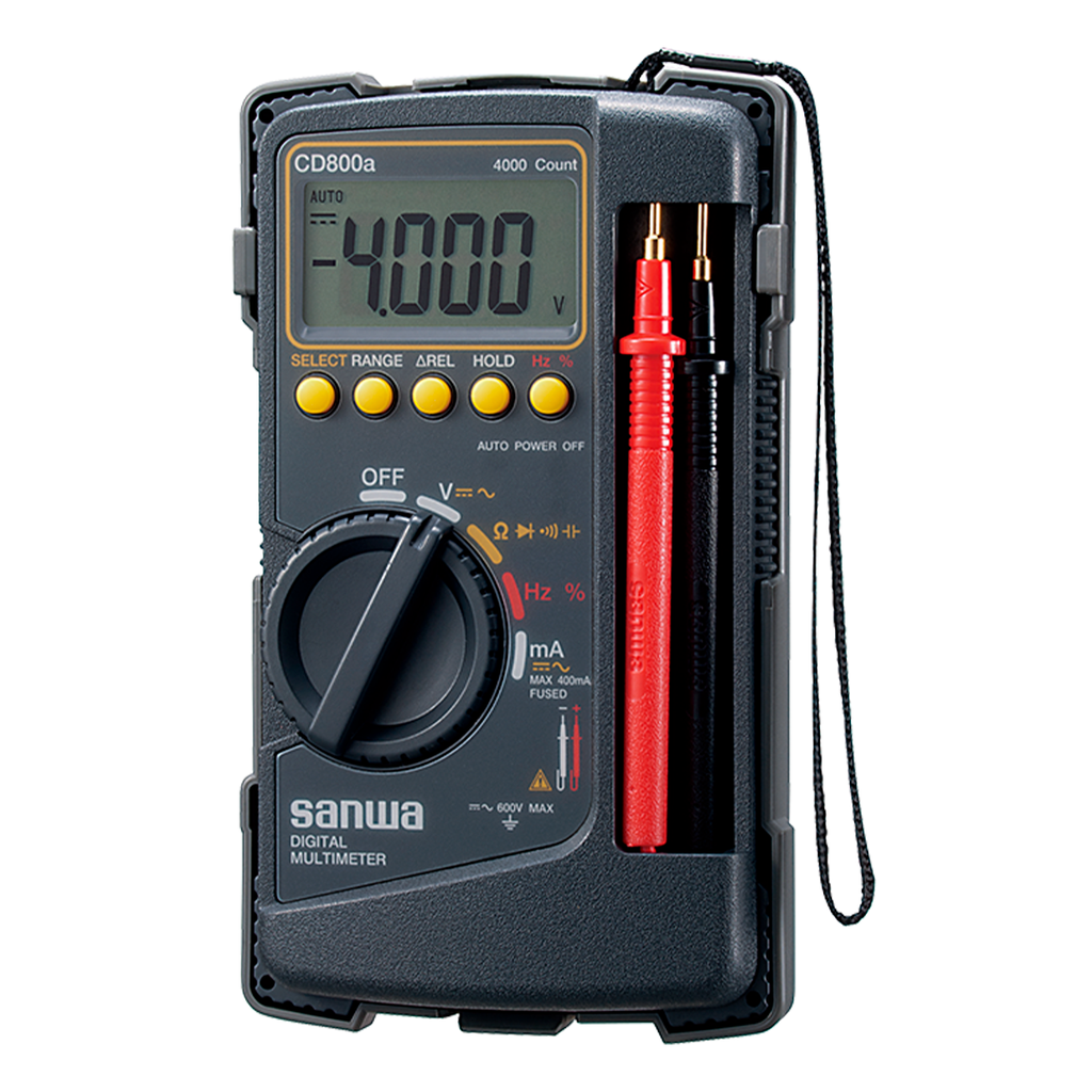 Multimetro True Rms, 600V Ac/Dc, Compacto, Frecuencia Y Continuidad