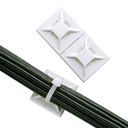 Portacintillo Adhesivo 20x20mm Blanco (100 und)