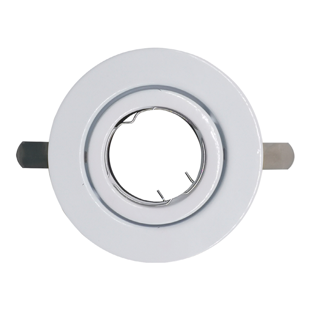 BASE SPOT PLANO MÓVIL PARA DICROICO MR16 COLOR BLANCO