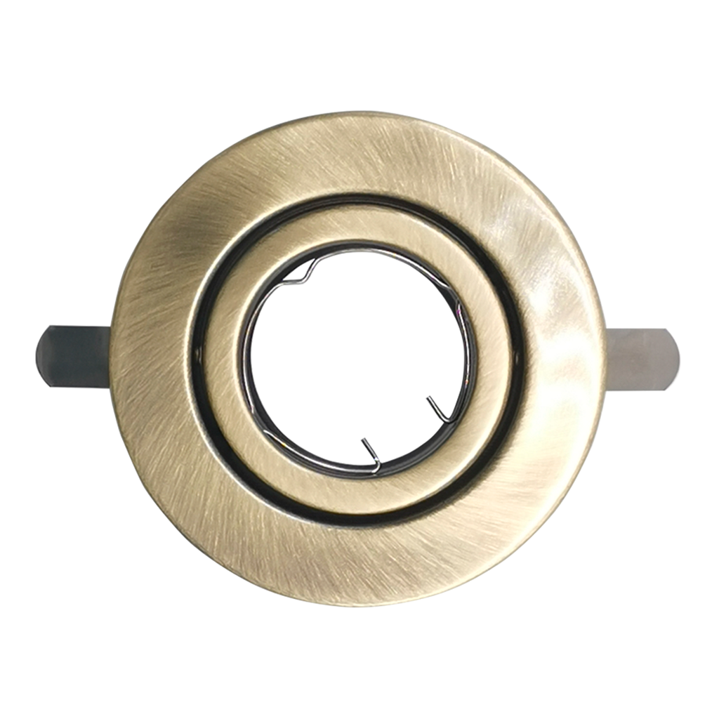 BASE SPOT PLANO MÓVIL PARA DICROICO MR16 COLOR BRONCE