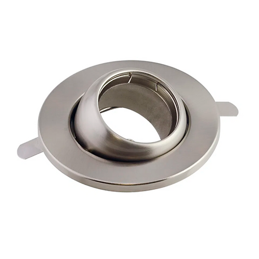 BASE SPOT OJO DE BUEY MÓVIL PARA DICROICO MR16 COLOR PLATEADO