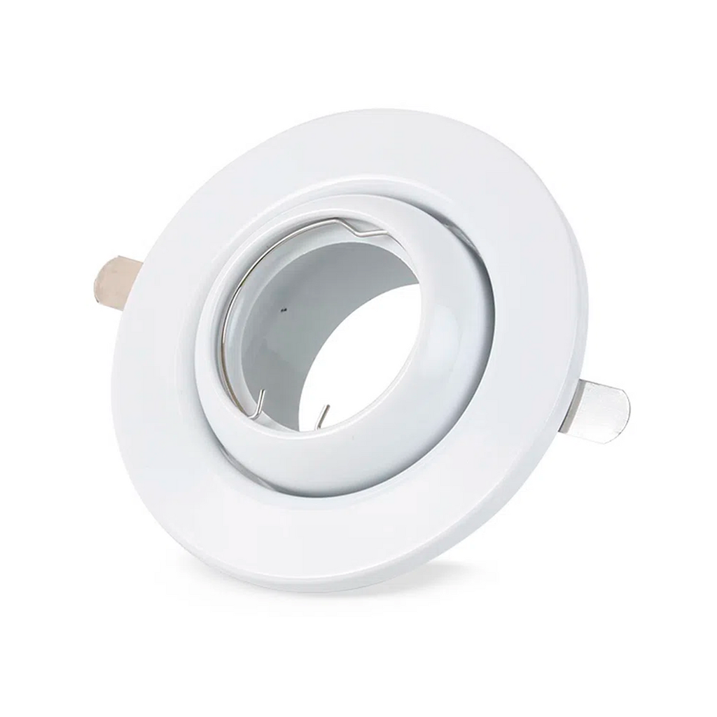BASE SPOT OJO DE BUEY MÓVIL PARA DICROICO MR16 COLOR BLANCO