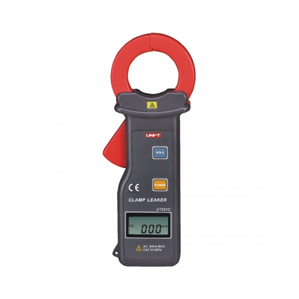 Medidor De Corriente De Fuga Hasta 60 A AC, True RMS, Alta Sensibilidad