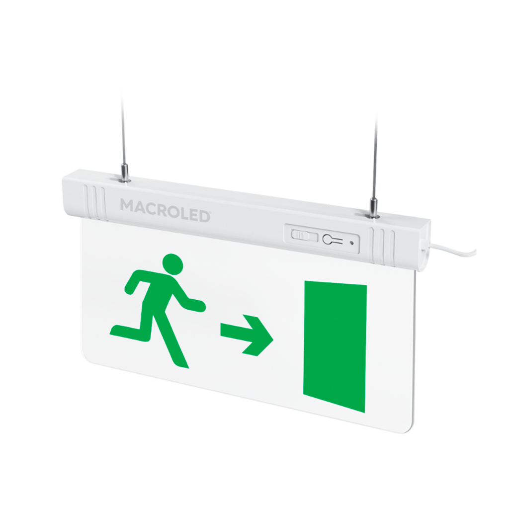 LETRERO LED AUTON. 3HORAS-1W DE SALIDA DE EMERGENCIA LUMINOSO-PE- (EMERGENCIA PUERTA)