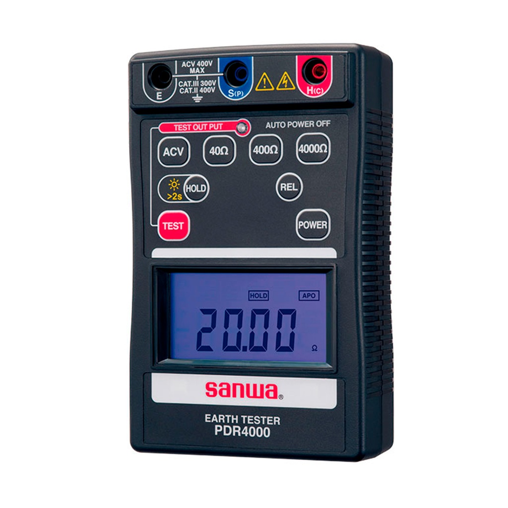 Telurometro Digital, Mide 40Ω/400Ω/4000Ω, Ideal Para Pruebas De Puesta A Tierra