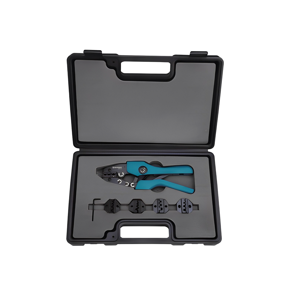 Prensa Manual Para Terminal Con Kit De Matrices Intercambiables